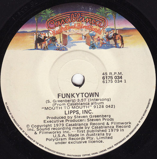 Lipps, Inc. : Funkytown (7", Single)