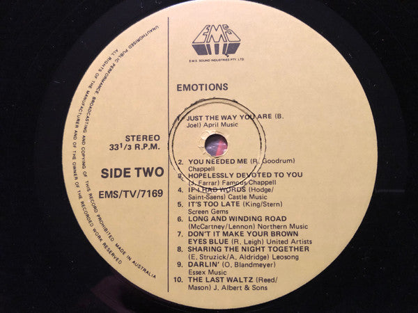 Various : Emotions (LP)