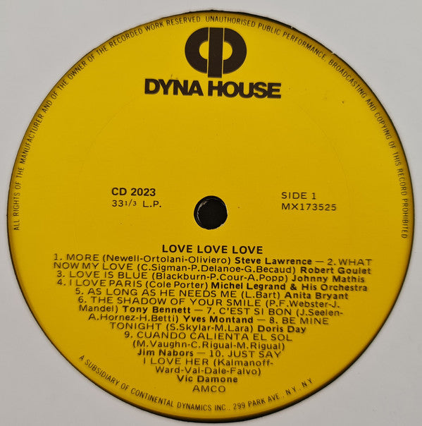 Various : Love Love Love (LP, Comp)