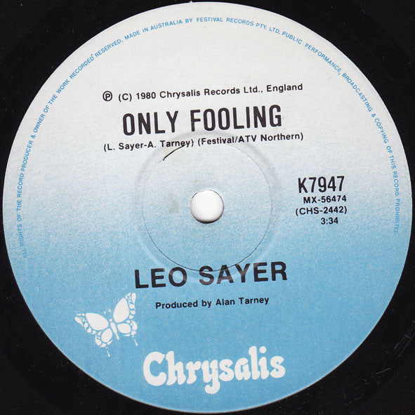 Leo Sayer : More Than I Can Say (7", Single)