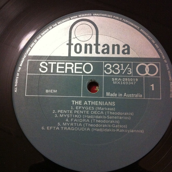 Les Athéniens : The Athenians (LP, Album, RE, Gat)