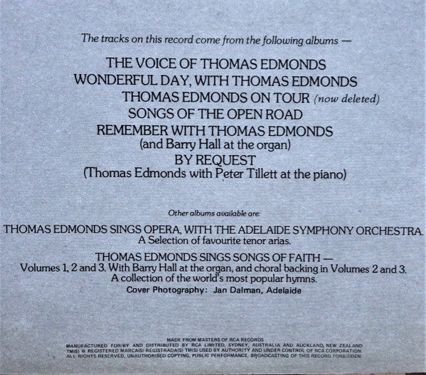 Thomas Edmonds : The Best Of Thomas Edmonds (LP, Comp)