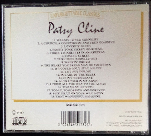 Patsy Cline : Unforgettable Classics (CD, Comp)