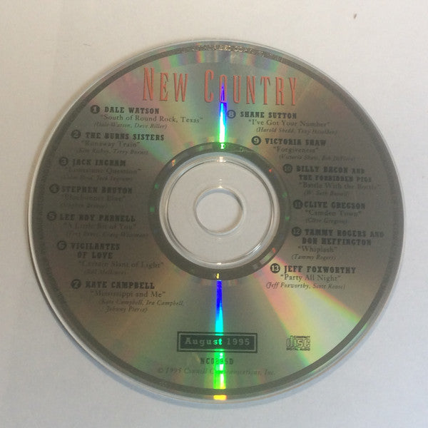 Various : New Country  August 1995 (CD, Comp)