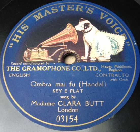 Clara Butt : Ombra Mai Fu (Shellac, 12", S/Sided, 81 )