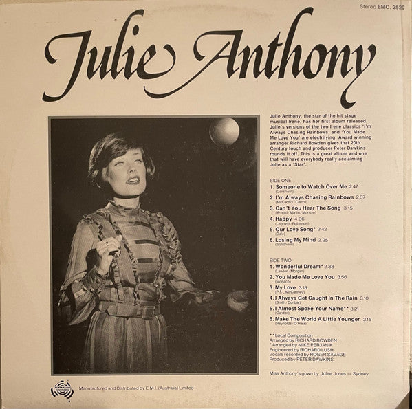 Julie Anthony : Julie Anthony (LP, Album)