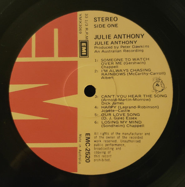 Julie Anthony : Julie Anthony (LP, Album)
