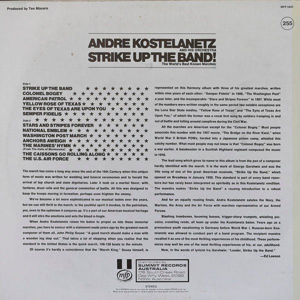 André Kostelanetz And His Orchestra : Strike Up The Band (LP)