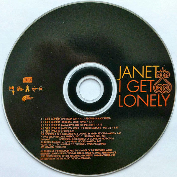 Janet* : I Get Lonely (CD, Single)