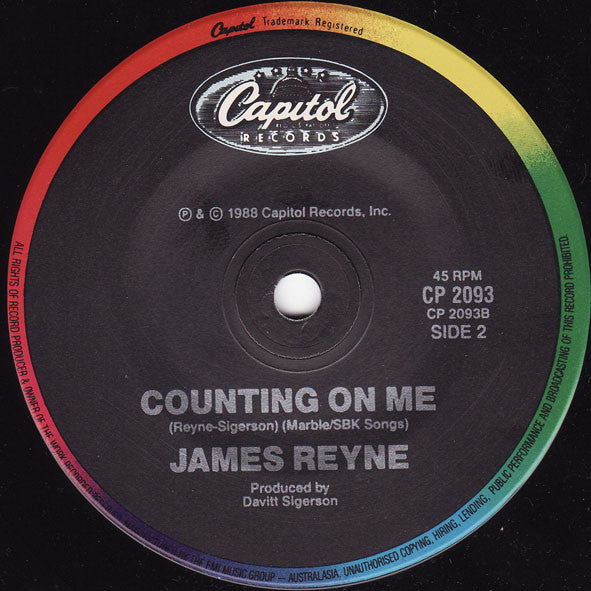 James Reyne : Motor's Too Fast (7", Single)