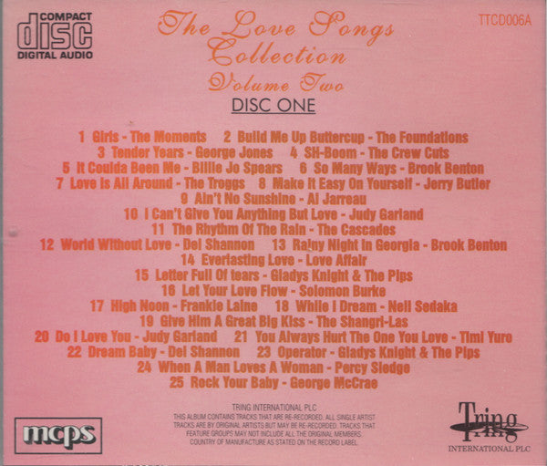 Various : The Love Songs Collection Vol. 2 (2xCD, Comp)