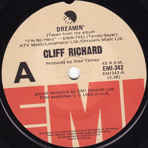 Cliff Richard : Dreamin' (7", Single)