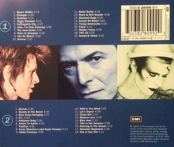 Bowie* : The Singles Collection (2xCD, Comp, RE)