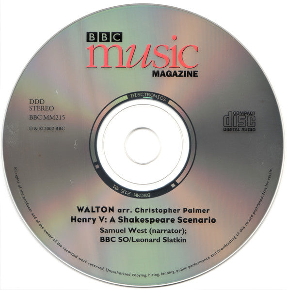 William Walton*, Samuel West, BBC Symphony Orchestra, Leonard Slatkin : Henry V (CD)