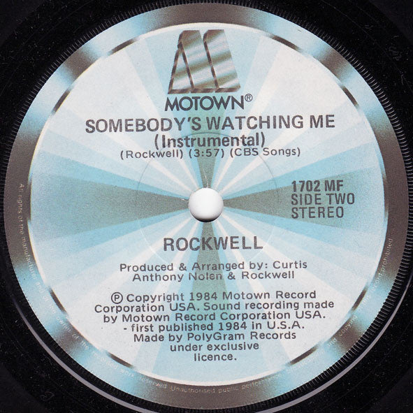 Rockwell : Somebody's Watching Me (7", Single)
