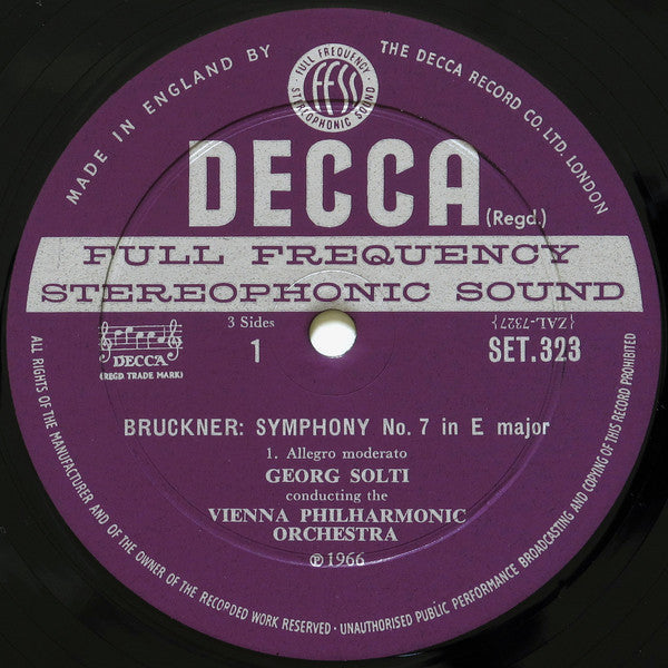 Georg Solti, Bruckner* / Wagner*, Vienna Philharmonic Orchestra* : Symphony No. 7 In E / Siegfried Idyll (2xLP + Box)