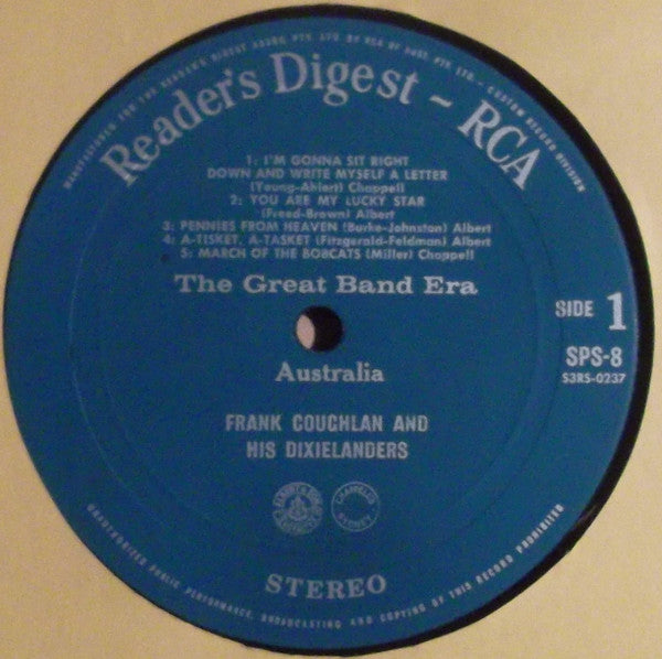 Frank Coughlan And His Dixielanders : The Great Band Era - Australia (LP, Album)