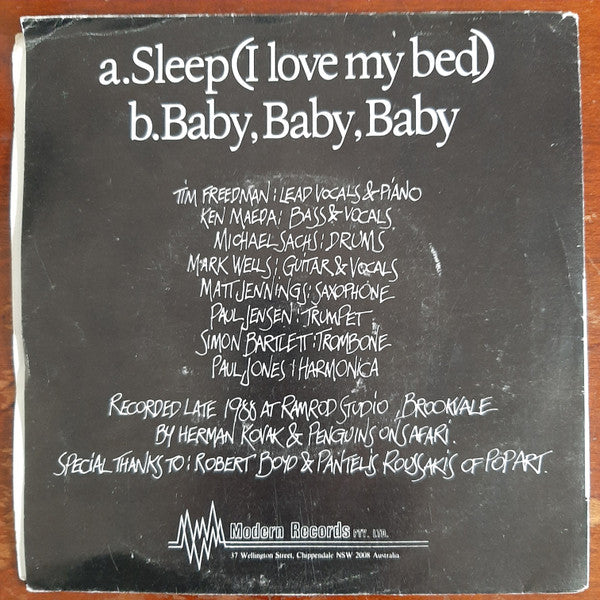 Penguins On Safari : Sleep (I Love My Bed) (7")