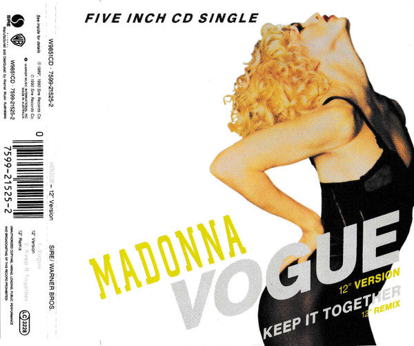 Madonna : Vogue (CD, Single, RE)