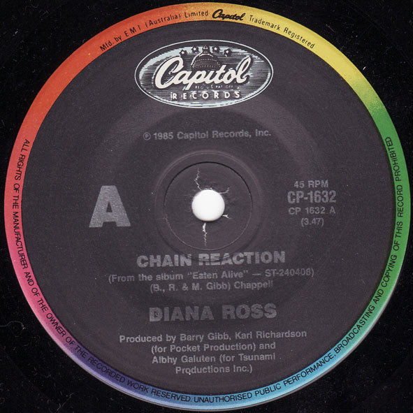 Diana Ross : Chain Reaction / More And More (7", Single)