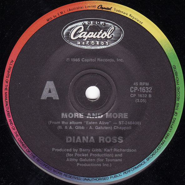 Diana Ross : Chain Reaction / More And More (7", Single)