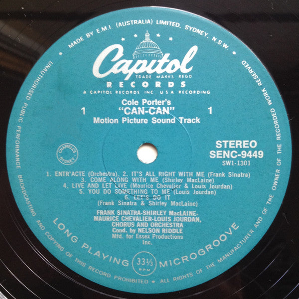 Various : Cole Porter's Can-Can (Original Motion Picture Soundtrack Album) (LP, Album)