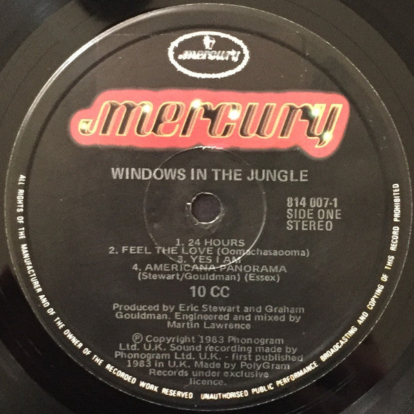 10cc : Windows In The Jungle (LP, Album)