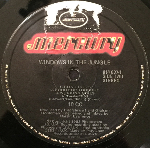 10cc : Windows In The Jungle (LP, Album)