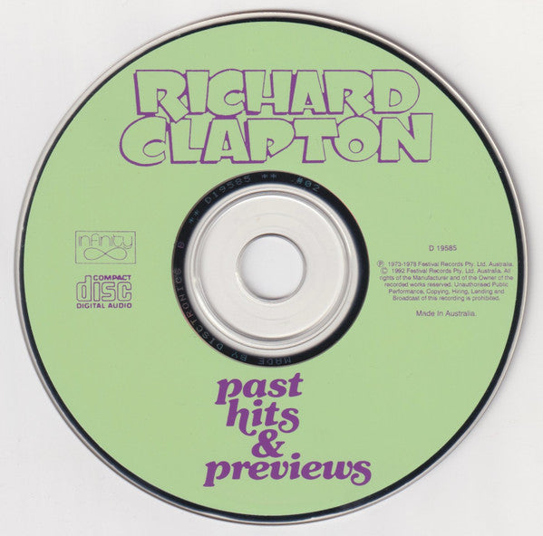 Richard Clapton : Past Hits & Previews (CD, Comp, RE)