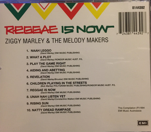 Ziggy Marley : Reggae Is Now (CD, Album)