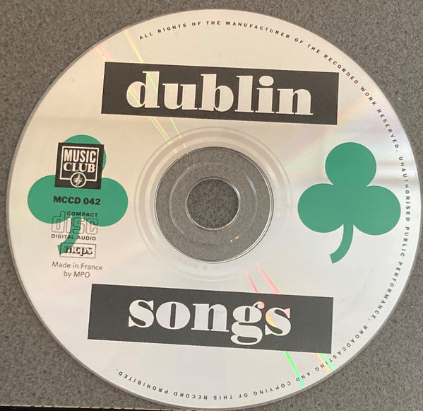 Various : Dublin Songs: Fine Selected Irish Melodies (CD, Comp, RE)