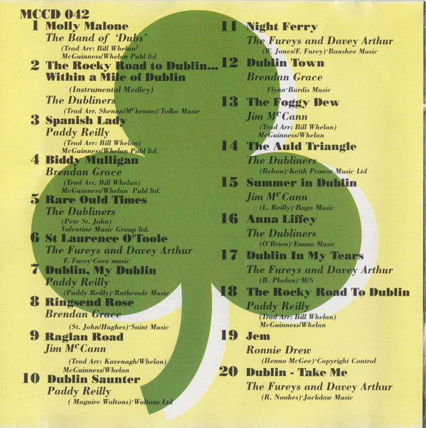 Various : Dublin Songs: Fine Selected Irish Melodies (CD, Comp, RE)
