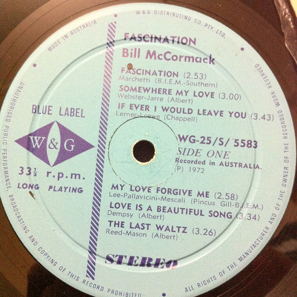 Bill McCormack : Fascination (LP)