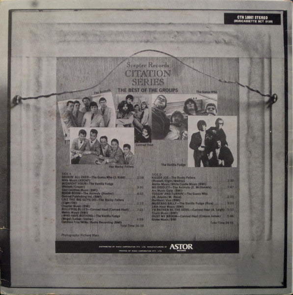 Various : The Best Of The Groups (LP, Comp)
