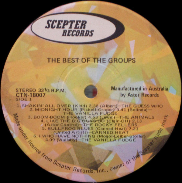 Various : The Best Of The Groups (LP, Comp)