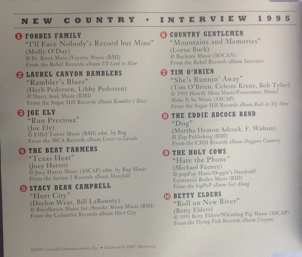 Various : New Country - Interview 1995 (CD, Comp)