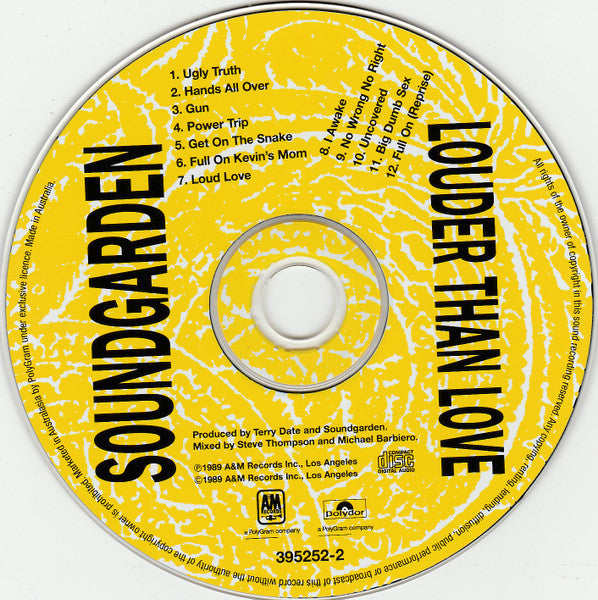 Soundgarden : Louder Than Love (CD, Album)