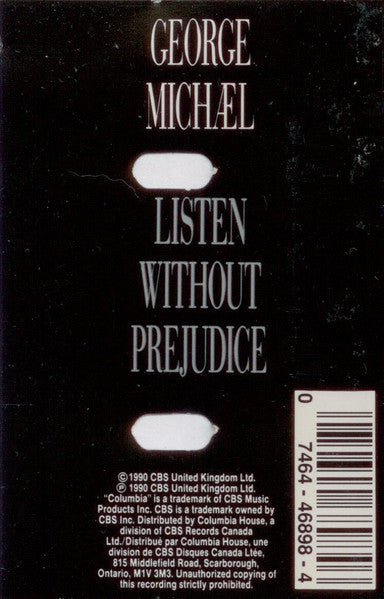 George Michael : Listen Without Prejudice Vol. 1 (Cass, Album, Club, Dol)