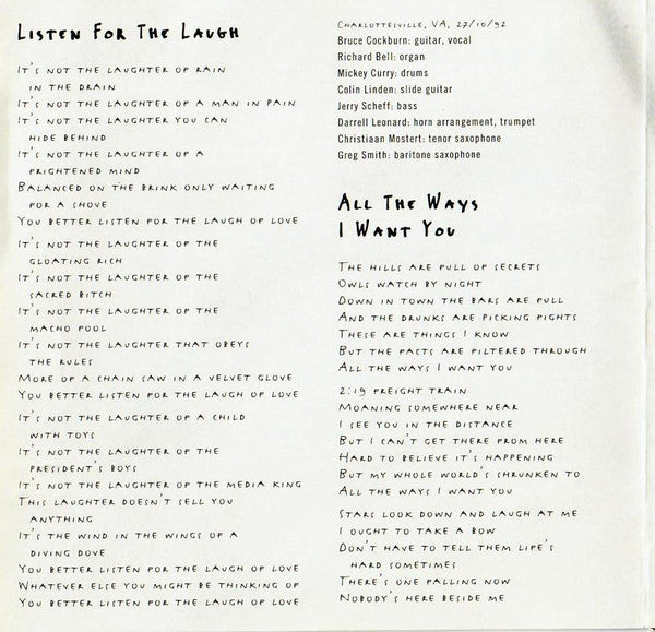 Bruce Cockburn : Dart To The Heart (CD, Album)
