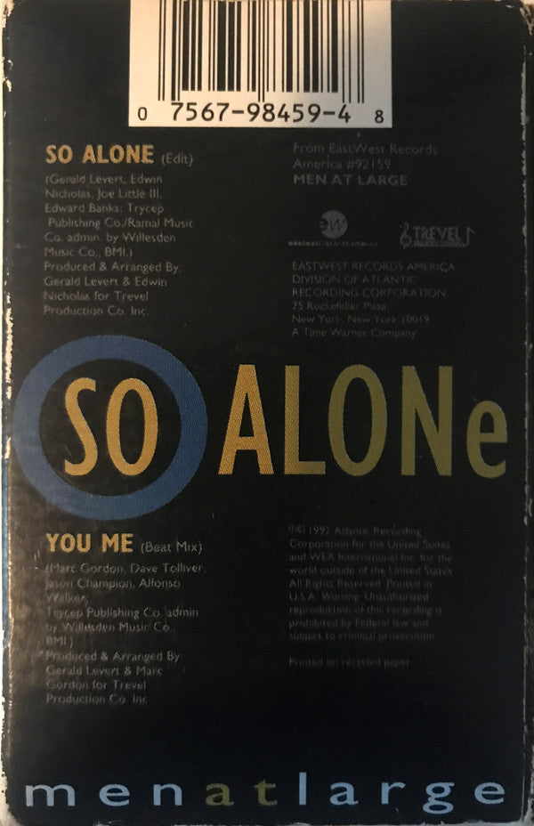 Men At Large : So Alone (Cass, Single)