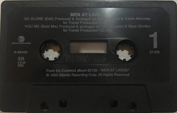 Men At Large : So Alone (Cass, Single)