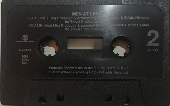 Men At Large : So Alone (Cass, Single)