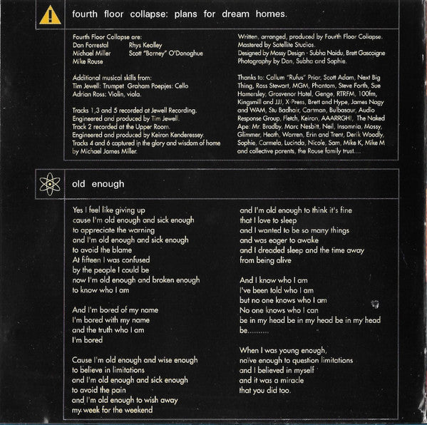 Fourth Floor Collapse : Plans For Dream Homes (CD, EP)