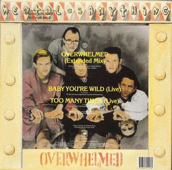 Mental As Anything : Overwhelmed (12", Maxi)