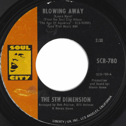 The 5th Dimension* : Blowing Away (7", Styrene, She)