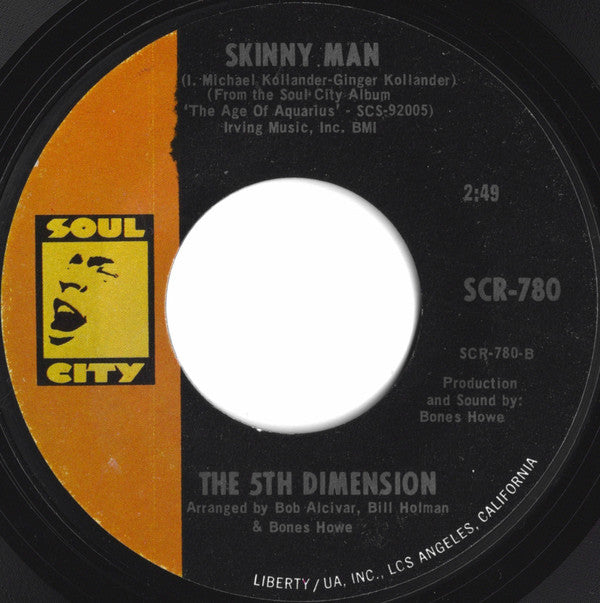 The 5th Dimension* : Blowing Away (7", Styrene, She)