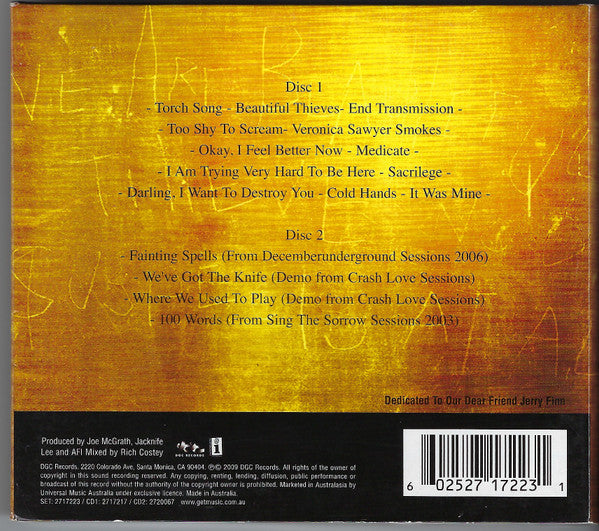 AFI : Crash Love (2xCD, Album, Dlx)