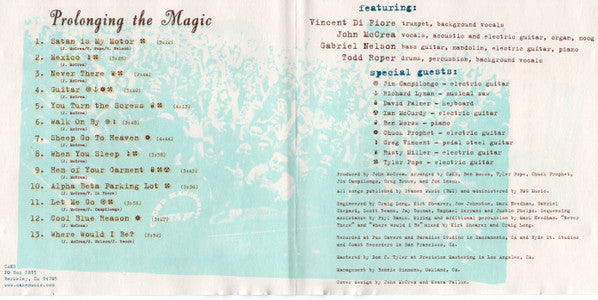 Cake : Prolonging The Magic (CD, Album)