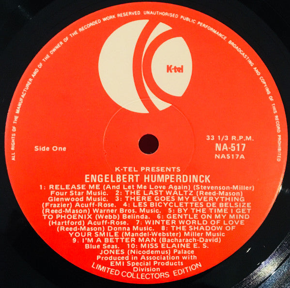 Engelbert Humperdinck : 20 Great Hits (LP, Comp)