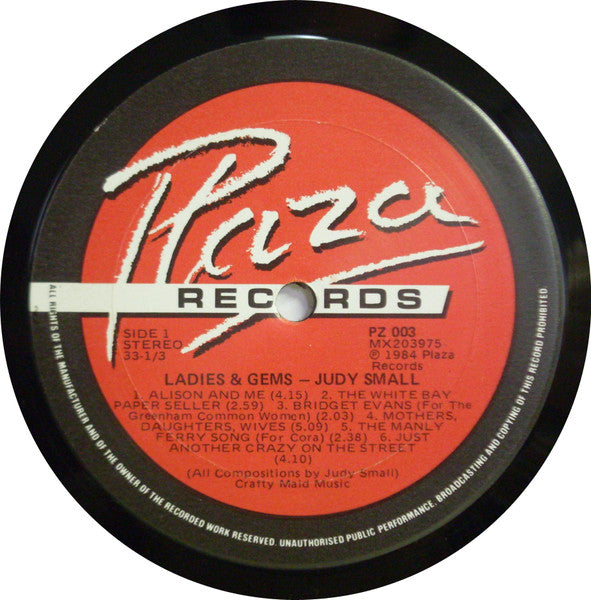 Judy Small : Ladies & Gems (LP, Album)